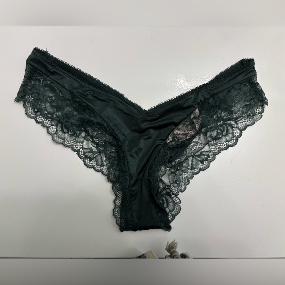 NWT VS Cheeky Lace Satin